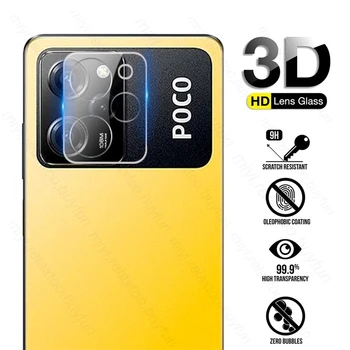 1-3 Шт. 3D Изогнутое Закаленное Стекло Для Камеры Защитный Чехол Для Poco X5 Pro 5G Задняя Крышка Объектива Little Poko X 5 X5pro PocoX5 PocoX5pro