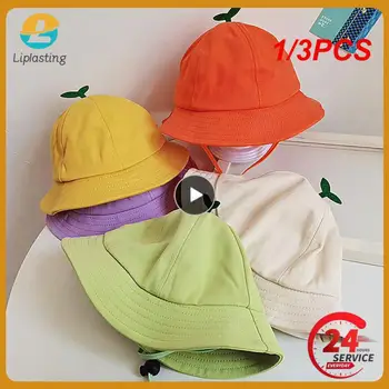 1/3ШТ Детская Панама 2022 года, Новая Весенне-летняя однотонная Панама для мальчиков-рыбаков, Солнцезащитные шляпы для малышей, Детская Уличная