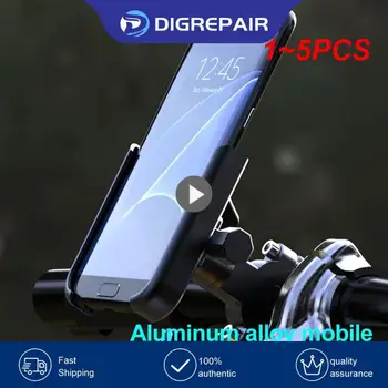 1 ~ 5ШТ Держатель мобильного телефона для велосипеда с вращением на 360 ° Аксессуары для крепления кронштейна мобильного телефона для мотоцикла из алюминиевого сплава