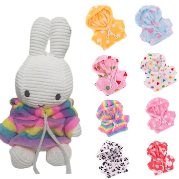 2023 Милая Кукольная Одежда С Капюшоном Для 25 см Белого Кролика Сумка Kawaii Animal Miffystyle Аксессуары Для Кролика Платье Детские Игрушки