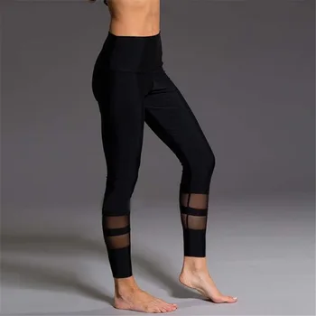 2024 Новые черные сетчатые леггинсы, штаны для йоги, женские колготки, джеггинсы, женские облегающие спортивные леггинсы для бега в тренажерном зале, леггинсы для йоги и фитнеса