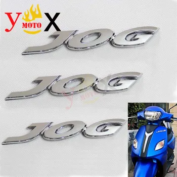 3 шт./компл. ABS 3D Хромированная Эмблема Газового Топлива Передняя Рамка Значок Наклейки Термоаппликация Логотип символический знак для YAMAHA Scooter JOG100CC JOG