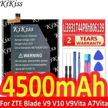 4500 мАч KiKiss Мощный Аккумулятор Li3931T44P8h806139 для Мобильного телефона ZTE Blade V9 V10/V9Vita V10Vita/A7 Vita/A4/A5 2020/A7 2019