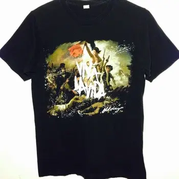 #Coldplay #Viva La Vida Черная футболка Репринт Винтаж Унисекс Для мужчин Новый DA02829