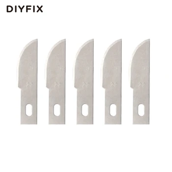 DIYFIX 5pcs 22 # Набор Лезвий для Ножей из Прецизионной Стали для Резьбы по Дереву, Гравировки, Ремесленного Ножа, Режущего Инструмента