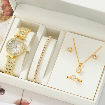Kegllect 5 шт. Новые женские модные часы с бриллиантами Универсальные легкие роскошные часы