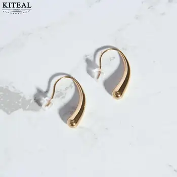 KITEAL Fashion Design 18KGP Позолоченные женские серьги-гвоздики каплевидного типа женские серьги-крючки аксессуары для ювелирных изделий