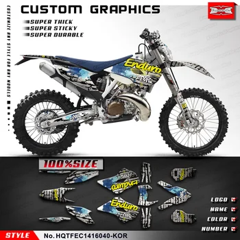 KUNGFU GRAPHICS Motocross Мотоциклетные Наклейки MX Sticker Kit Deco для Husqvarna TE FE TC FC 125 250 300 350 450 501 2014 2015 2016