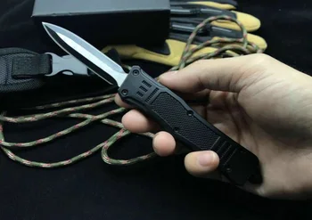 Micro OTF Tech Knife Mini Combat Troo Серии 440 Стальное лезвие Твердостью 57HRC, ручка из цинково-алюминиевого сплава, карманный нож для самообороны