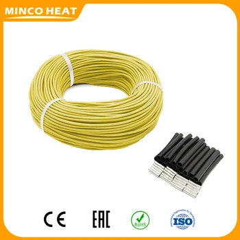 Minco Heat Кабель для подогрева пола 12K 33ohm Инфракрасный Провод из углеродного волокна Электрический с термостатом Tuya Smart WiFi 16A