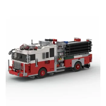 MOC-118429 Лестница Пожарная Машина Нью-Йорк - Двигатель 34 Адская Кухня 948шт Детский Строительный Блок Игрушка DIY Рождественский Подарок На День Рождения
