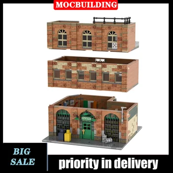 MOC City Street View Architecture Модульная модель паба Building Block Assembly Коллекция игрушек из серии подарков