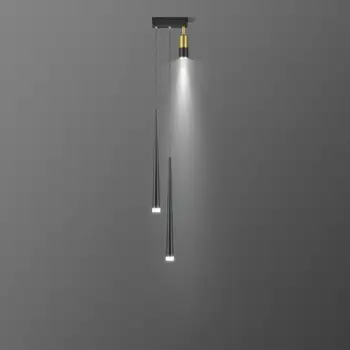 Nordic Showcase СВЕТОДИОДНЫЙ конический подвесной светильник Домашний длинный прожектор Современный прикроватный кабинет для чтения Роскошный подвесной светильник на светодиодном шнуре в виде звезды
