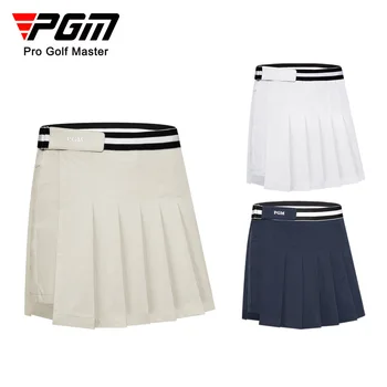 PGM Летняя одежда для гольфа, женская короткая юбка, Новая мода, спорт на открытом воздухе с антибликовым покрытием, повседневная юбка для гольфа для девочек, Теннисная юбка QZ087