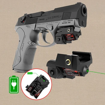 Taurus G2C USB Перезаряжаемый Красный Зеленый Синий Точечный Лазерный Прицел-Указка Для Самообороны Страйкбольное Оружие Пистолет Glock 17 9mm Gun Laser