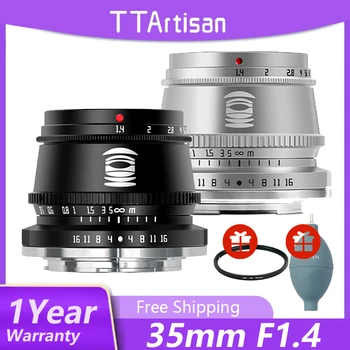 TTArtisan 35 мм F1.4 APS-C MF Объектив Для камеры FUJI fujifilm Fujifilm X Mount T5 H2 H2S X30II T4 Pro3 S20 S10 E4 100V