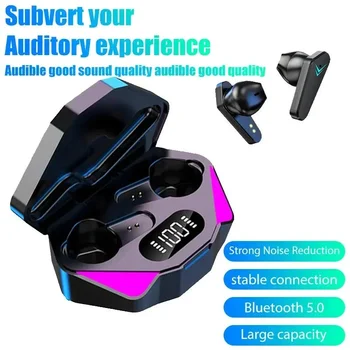 TWS X15 Беспроводные наушники Bluetooth, спортивные наушники, игровые наушники с низкой задержкой, музыкальные наушники с шумоподавлением