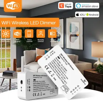 Wifi Rgb Dimmable App Control С Регулируемой Яркостью Беспроводной Tuya Работает С Amazon Home Scene Display Strip Light Switch