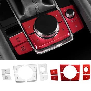 Wooeight Электронный Ручной Тормоз Мультимедийная Кнопка Крышка Рамка Накладка Наклейка Для Mazda 3 Axela CX-4 CX-5 CX-8 CX-30 MX-30 Atenza
