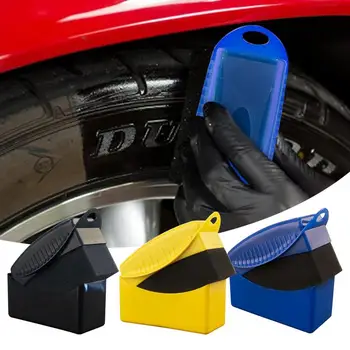Автомобильные аппликаторы для полировки автомобильных шин, губка для вощения и смазывания, щетка для чистки губки для вощения с крышкой