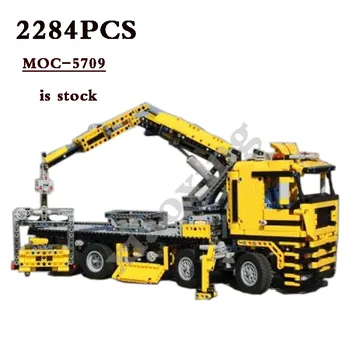 Большой самосвал MOC-5709 Классический механический самосвал 2284 шт. Подходит для 42009 строительных блоков Mobile Crane MK, детских игрушек в подарок