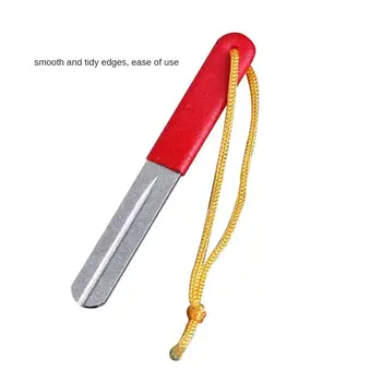 Двухсторонний крючок для заточки рыболовного крючка, Напильник для снятия лески, точилка для ножей, Мини-алмазный инструмент для заточки, рыболовный аксессуар