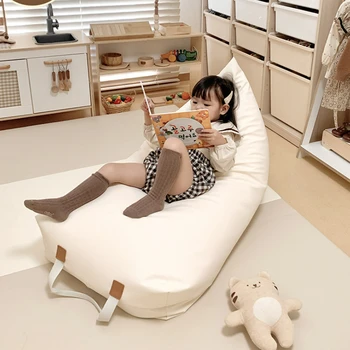 Детская диванная подушка на водной основе, обернутая искусственной кожей, может лежать и спать на балконе, стул со спинкой, Маленькие детские диванные стулья