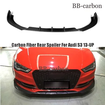 Для Audi S3 Передний Сплиттер Для Губ Автомобильный Стайлинг Из Настоящего Углеродного Волокна/FRP Неокрашенный Обвес Бампер 13-UP