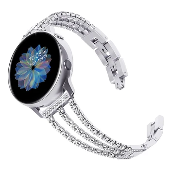 для Samsung Galaxy Watch 4 44 мм 40 мм Ремешок 20 мм Женский Браслет из Нержавеющей Стали для Galaxy Watch 4 Classic 46 мм 42 мм Ремешок