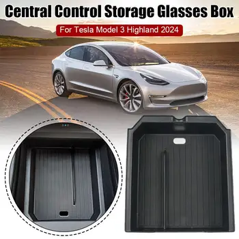  для Tesla Модель 3 2024 Highland Подлокотник Центральной консоли Ящик для хранения Органайзер Коробка для хранения Центральной консоли Аксессуары
