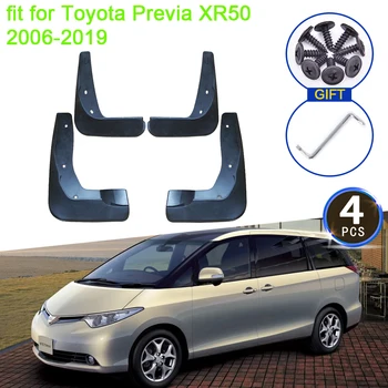 Для Toyota Previa XR50 2006 ~ 2019 Обновление Брызговиков Брызговики Брызговик Передние Задние Колеса Крылья Стайлинга Автомобилей 4 шт. Аксессуары