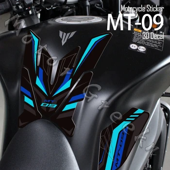 Для YAMAHA MT09 MT-09 3D Наклейка Топливного Бака Мотоцикла Масляный Газовый Колпачок Защитная Крышка Наклейки Водонепроницаемые Аксессуары 2021 2022 2023