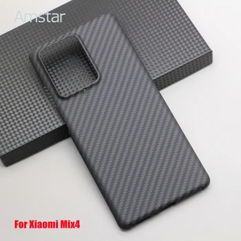 Защитный чехол Amstar Premium из чистого углеродного волокна для Xiaomi MIX4 Ultra-thin Business Luxury Aramid Fiber MIX4 Cases Cover