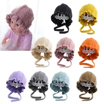 Зимняя теплая шапка принцессы для маленьких девочек, шапочка для новорожденных, шапочки Enfant, детская кепка