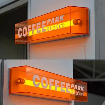 Изготовленный на заказ акриловый светодиодный неоновый рекламный шрифт со светящимся рисунком вывески, изготовленный на заказ дверной рекламный щит