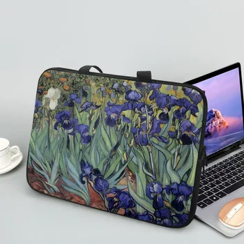 Картина маслом Айрис Ван Гог, роскошная дизайнерская сумка для планшета, Рождественский подарок на День рождения, модная портативная ручка, чехол для ноутбука, сумка для ноутбука