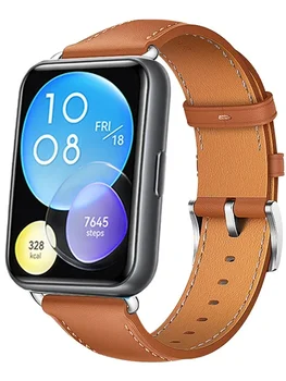 Кожаный Ремешок-петля Для Huawei Watch Fit 2 Smart watch Сменный ремешок для часов Ретро Подлинный Браслет Fit 2 Аксессуары