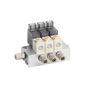 Комбинация миниатюрных пневматических электромагнитных клапанов 12V 24V 220V Положительное давление отрицательное давление использование 2/3 ходовых клапанов с ЧПУ