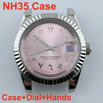 Корпус NH35 Арабский циферблат 36 мм /39 мм часы сапфировое стекло мужские часы для механизма NH35/NH36 аксессуары для часов инструмент для ремонта
