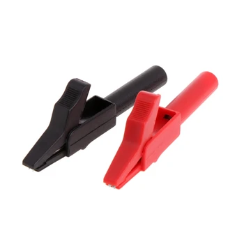 Красный и черный Полный защитный зажим Croco-dile Clips Кабельная лампа для подключения