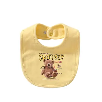 Милые нагрудники с рисунком Медведя для новорожденного, мягкий хлопковый нагрудник, модный фартук для маленьких девочек и мальчиков, подарки для детей
