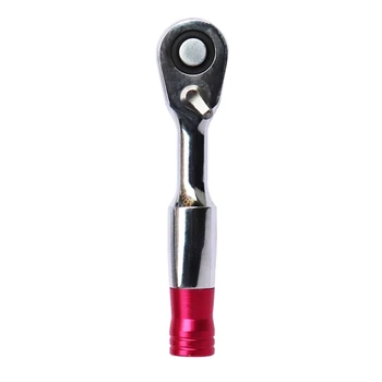 Мини-ключ с храповым механизмом 1/4 дюйма, 72 зуба, Быстроразъемный Ключ с храповым механизмом, Отвертка, Прямая поставка
