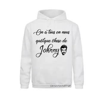 Мужская толстовка Johnny Hallyday с капюшоном для французского рок-певца, толстовки с длинными рукавами и карманами, уютные пальто, пуловер оверсайз