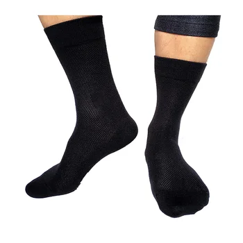 Мужские модные хлопчатобумажные носки в деловом стиле, дышащая сетчатая коллекция Sexy Fetish, Черный цвет, темно-синий, в продаже 1 пара мужских носков под платье