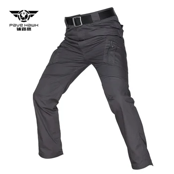Мужские тактические брюки IX9, повседневная спецодежда, Камуфляжные брюки с несколькими карманами, прочные боевые брюки для альпинизма в дикой природе
