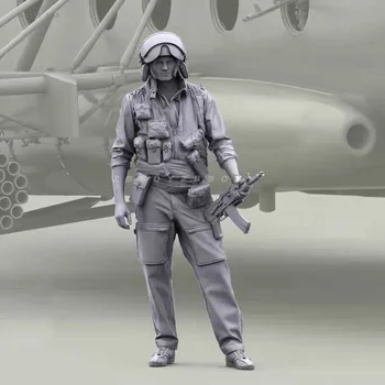 Наборы моделей солдата из смолы 1/48, бесцветная и самостоятельно собранная фигурка A-1555
