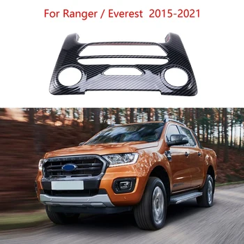 Накладка на кнопку панели центральной консоли из углеродного волокна для Ford Ranger/Everest 2015-2021 Аксессуары