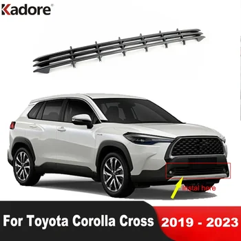 Накладка решетки радиатора переднего нижнего бампера для Toyota Corolla Cross 2019-2022 2023, Нижняя сетка решетки для автомобиля, Аксессуары