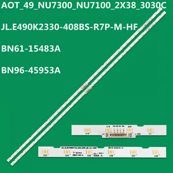 Новая 100ШТ светодиодная лента для UN49NU7100 UN49NU7300 AOT_49_NU7300_NU7100_2X38 JL.E490K2330-408BS-R7P-M-HF LM41-00630A LM41-00557A