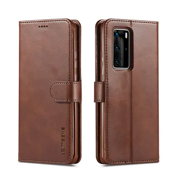 Новый модный роскошный кожаный бумажник-флип-чехол для Huawei P40 Pro, задняя магнитная крышка с держателем карты, сумка, защитный чехол для телефона